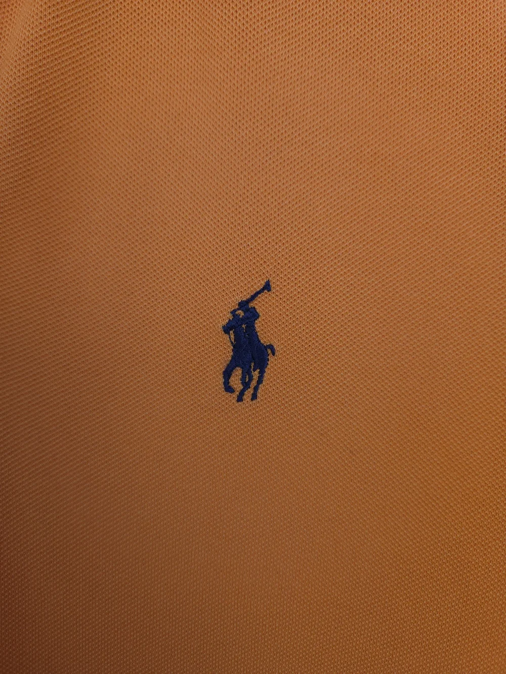 Ralph Lauren US Open Polo Shirt Womens Large Orange Skinny Fit Tennis